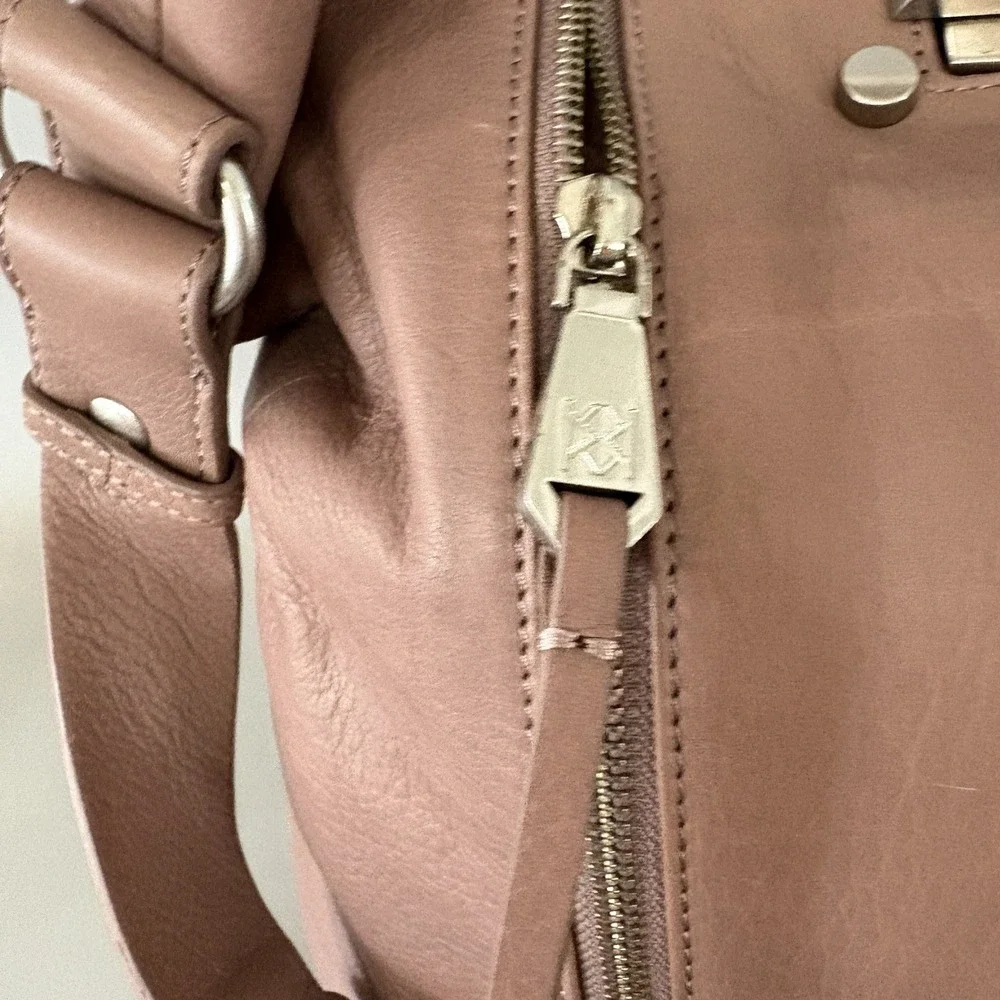 NEW CHRISTOPHER KON Leather Hobo Bag Handbag Purse Soft Pink Spring